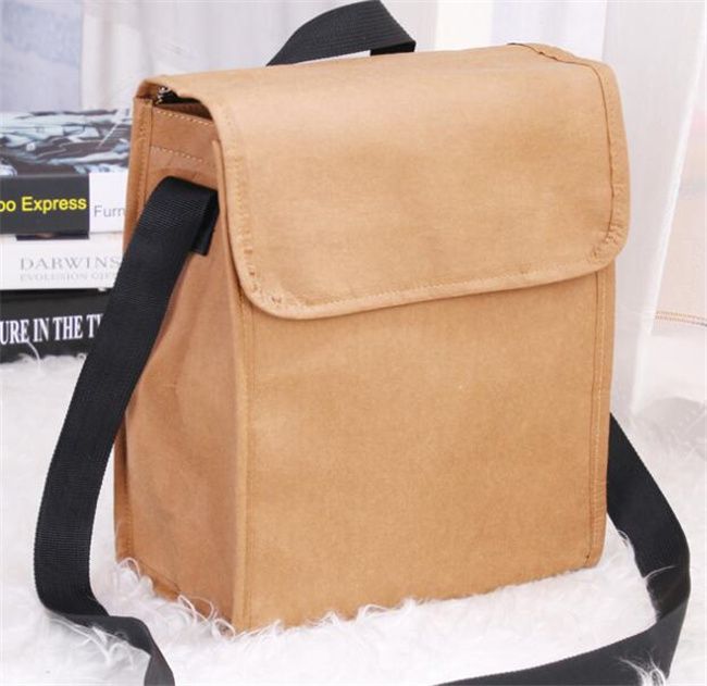 washable kraft paper cooler bag MZK04101