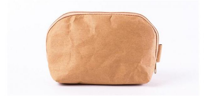 washable kraft paper cosmetic bag MZK08301