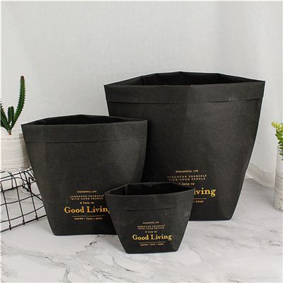 washable kraft paper storage bag MZK09007