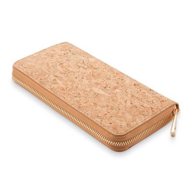 vegan cork zipper wallet MZC08122
