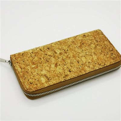 vegan cork zipper wallet MZC08130