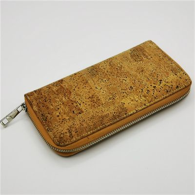 vegan cork zipper wallet MZC08133
